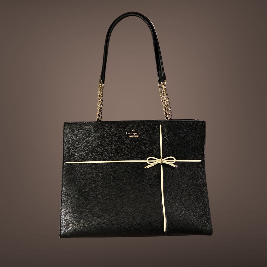 Women's Kate Spade New York Cherry Street Phoebe Shoulder Bag In Black W/ Bow